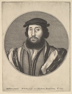 Skäggig man, 1647. av Wenceslaus Hollar