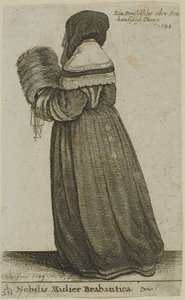 Brabantsk adelsdam av Wenceslaus Hollar