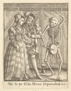 Brudpar, från Dödsdansen, 1651. av Wenceslaus Hollar