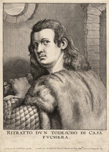 Buffalmacco eller "Todescho di Casa Fuchera". Tillstånd 3 av Wenceslaus Hollar