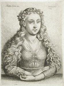 Byst av en kvinna av Wenceslaus Hollar