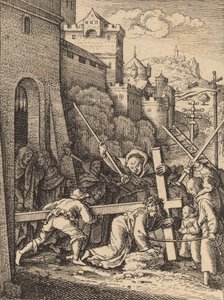 Att bära korset. av Wenceslaus Hollar