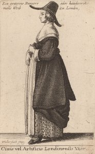 Citizens or Craftsmen of London, 1643. av Wenceslaus Hollar