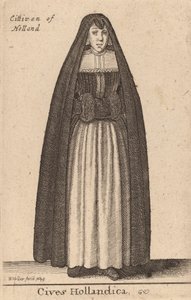 Holländska medborgare, 1643. av Wenceslaus Hollar