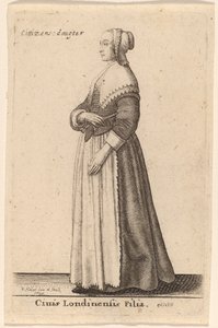 Dotter till en medborgare i London av Wenceslaus Hollar