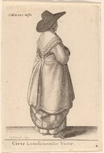 Medborgare i London Vxor av Wenceslaus Hollar