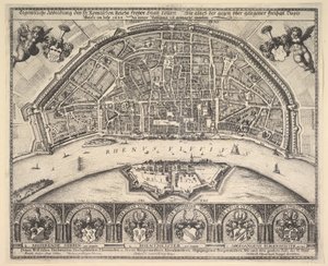Köln och Deutz, 1635. av Wenceslaus Hollar