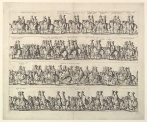 Kröningsprocession av Charles II genom London, 1662. av Wenceslaus Hollar