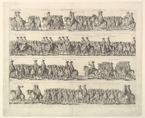 Kröningsprocession av Charles II genom London, 1662. av Wenceslaus Hollar