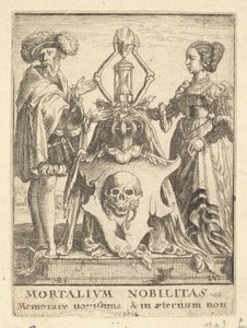 Dödens vapen, från Dödsdansen, 1651. av Wenceslaus Hollar