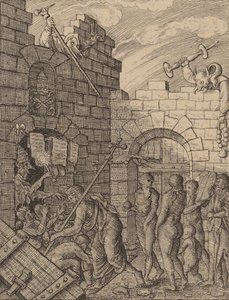 Nedstigning till helvetet. av Wenceslaus Hollar