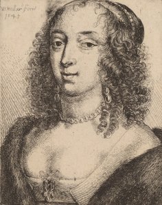Hertiginnan av Lennox, 1645. av Wenceslaus Hollar