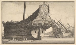 Holländsk ostindiefarare, 1647. av Wenceslaus Hollar