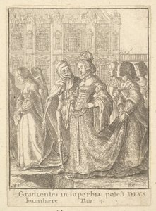 Kejsarinna, från Dödsdansen, 1651. av Wenceslaus Hollar