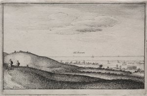 Engelska Visningar: Old Shoreham av Wenceslaus Hollar