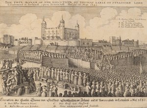 Avrättning av Thomas Wentworth, 1641. av Wenceslaus Hollar