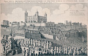 Avrättning av jarlen av Strafford, c1641, 1903 av Wenceslaus Hollar