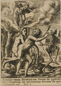 Utvisning från paradiset av Wenceslaus Hollar