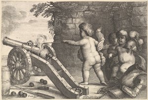 Elda de fyra elementen, 1647. av Wenceslaus Hollar