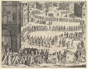 General Johann Baptista von Taxis begravning 1645. av Wenceslaus Hollar