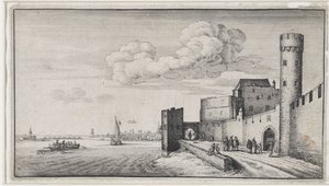 Vy över Kölns stadsmurar av Wenceslaus Hollar