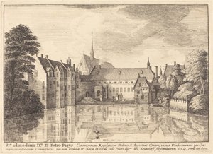 Groenendael Abbey av Wenceslaus Hollar