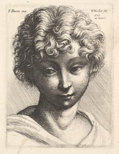 Chef för en ung flicka, 1645. av Wenceslaus Hollar