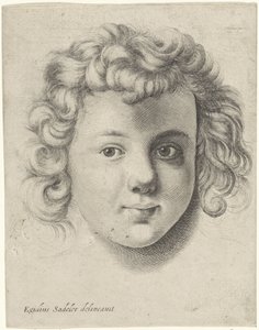 Ett barns huvud av Wenceslaus Hollar