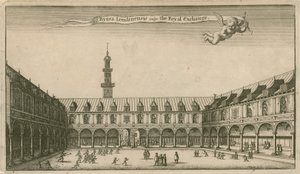 Interiör i Royal Exchange, London av Wenceslaus Hollar
