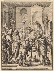 Jesus före Annas av Wenceslaus Hollar