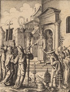 Jesus inför Pilatus. av Wenceslaus Hollar