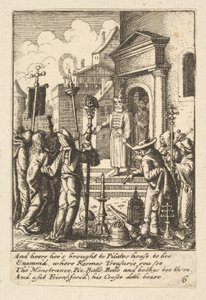 Jesus före Pilatus, 1625-77. av Wenceslaus Hollar