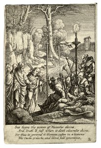 Jesus konfronterar sina belackare av Wenceslaus Hollar