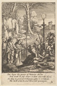 Jesus konfronterar sina belackare, 1625-77. av Wenceslaus Hollar