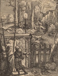Jesus på olivberget. av Wenceslaus Hollar