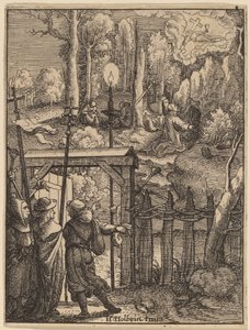 Jesus på Oljeberget av Wenceslaus Hollar