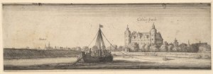 Kelsterbach slott nära Hoechst am Main, 1642-44. av Wenceslaus Hollar
