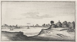Landskap med utsikt över Mülheim Landskap och stadsbilder (serietitel) Amoenissimi Aliquot Locorum i Diversis Province Iacetium Prospectus (serietitel) av Wenceslaus Hollar