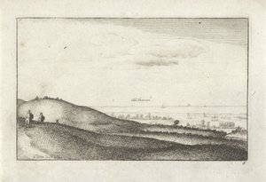Landskap med utsikt över Shoreham av Wenceslaus Hollar