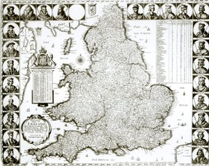 Karta över England och Wales, 1644