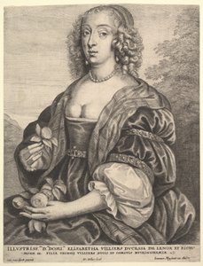 Mary Villiers, holländare av Lennox och Richmond, 1625-77. av Wenceslaus Hollar