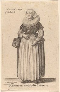 holländsk köpmans fru av Wenceslaus Hollar