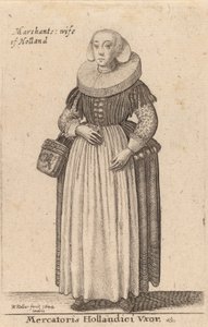 Holländsk köpmans hustru, 1644. av Wenceslaus Hollar