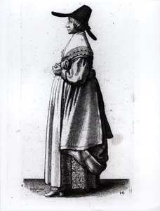 Köpmannens hustru, 1640 av Wenceslaus Hollar