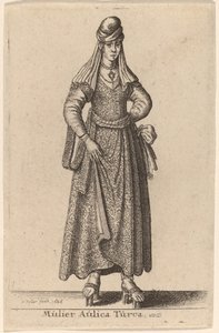 En turkisk hovkvinna av Wenceslaus Hollar