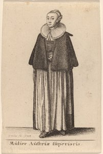 En kvinna från Oberösterreich av Wenceslaus Hollar