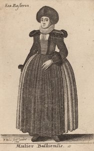 Kvinnan i Basel, 1644. av Wenceslaus Hollar