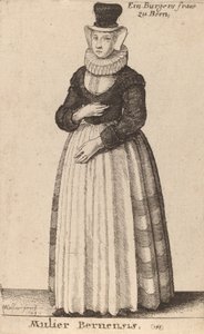 Bernese kvinna, 1649. av Wenceslaus Hollar