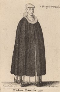En dansk kvinna. av Wenceslaus Hollar