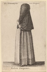 Diepanas fru av Wenceslaus Hollar